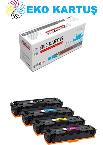 Hp Color Laserjet Pro Mfp M283FDN 207A(W2210) Set Chipsiz Muadil Toner