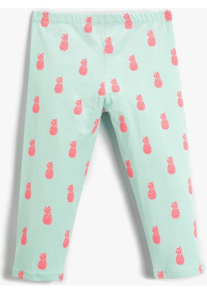 Kız Çocuk Ananas Baskılı Tayt fiyatları