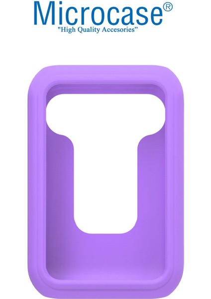 Oppo Watch Free Önü Açık Tasarım Silikon Kılıf - Mor fırsatları