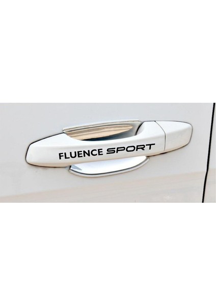 Araba Fluence Sport Kapı Kolu ve Jant Sticker Seti 8 Adet