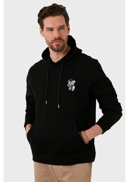 Pamuklu Kanguru Cepli Kapüşonlu Sweat Erkek Sweat 6141006 modelleri