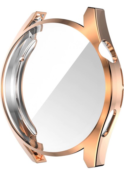 Huawei Watch Gt 3 42 mm Önü Kapalı Silikon Kılıf - Rose Gold