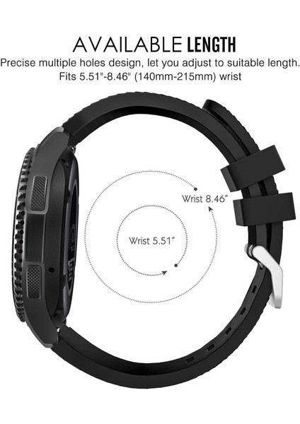 Huawei Gt / Gt2 / Gt2 Pro / Gt3 / Gt 3 Pro -Honor Magic Watch 2 46MM -Samsung Gear Watch 46MM Kordon 3'lü Set