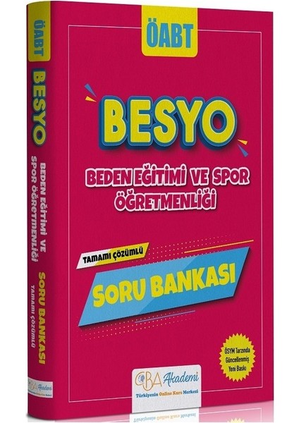 ÖABT Beden Eğitimi BESYO Soru Bankası Çözümlü