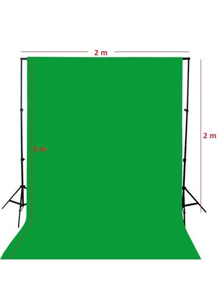 Ada Greenbox Chromakey Green Screen Greenbox Yeşil Fon Perde Çekim Seti