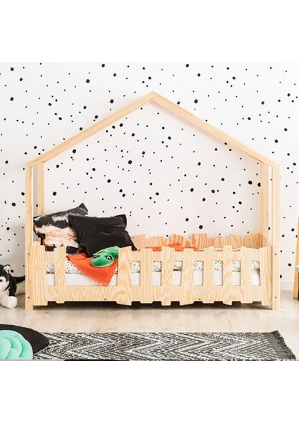 Montessori Yatak Masif Çocuk Karyola Bebek Beşik Vegas