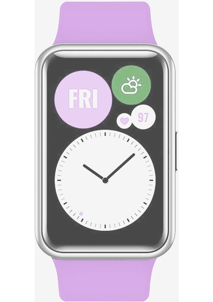 Huawei Watch Fit Uyumlu A+ Yüksek Kalite Yumuşak Pürüzsüz Silikon Kordon Kayış modelleri