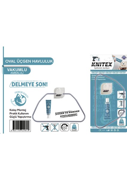 Knıtex Yapışkanlı Premium Havluluk