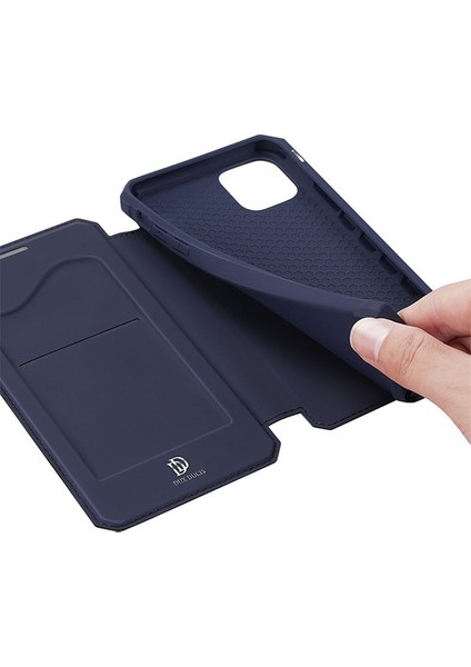 iPhone 12 Mini Skin x Serisi Mıknatıslı Kapaklı Flip Cover Tam Korumalı Kılıf