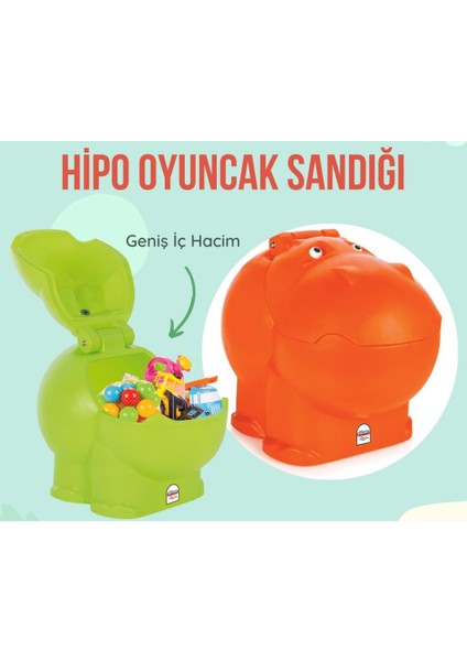 Hipo Oyuncak Düzenleyici ve Toplayıcı Sandığı Kutusu Açık Yeşil 06 188