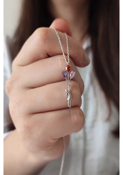 925 Ayar Gümüş Balonlu Kız Tasarım Kadın Kolye fiyatları