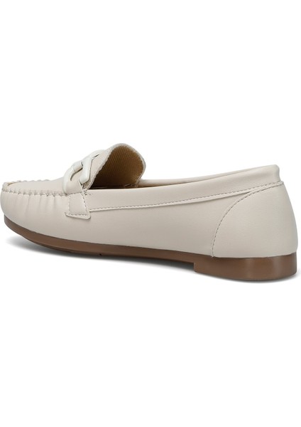 Mara.z 2fx Bej Kadın Loafer Ayakkabı modelleri
