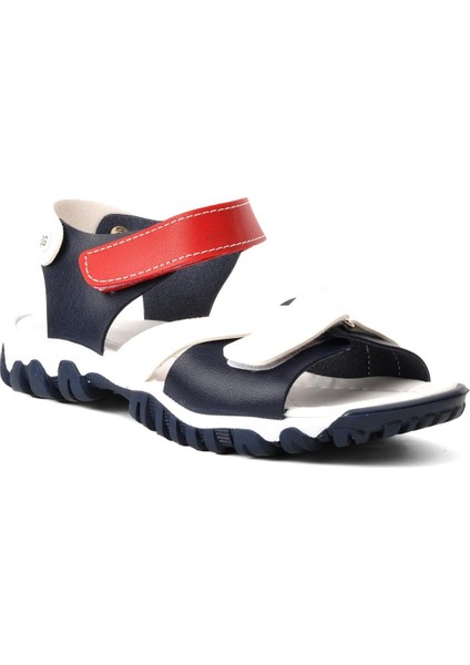 ŞR60 Lacivert-Beyaz-Kırmızı Erkek Çocuk Comfort Sandalet modelleri