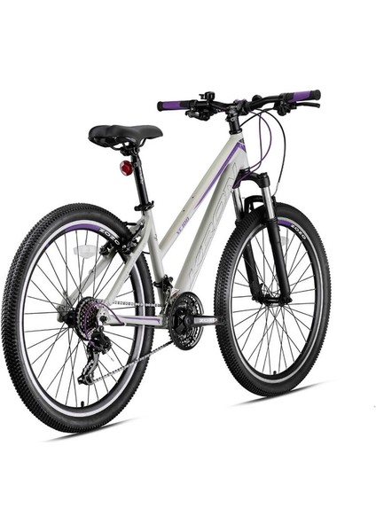 Kron Xc 100 - 26" Mtb Lady - 15' - 21 Vites - V.b. - Mat Bej Gri-Füme/mor
