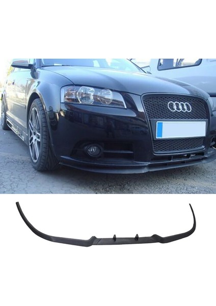 Audi A3 S3 8p 2004 - 2008 Ön Lip Mat Siyah Ön Tampon Lip