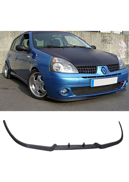 Renault Clio Mk2 1998 - 2004 Ön Lip Mat Siyah Ön Tampon Lip