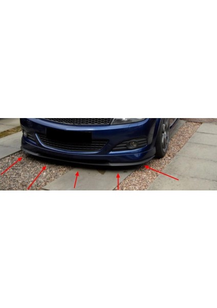 Opel Astra H 2004 - 2013 Ön Lip Mat Siyah Ön Tampon Lip