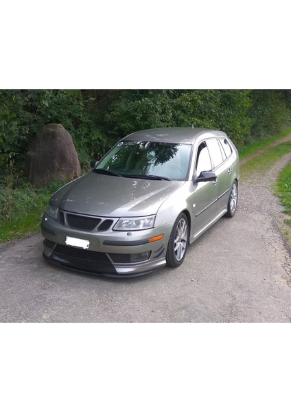 Saab 9-3 Mk2 Ön Lip Mat Siyah Ön Tampon Lip fırsatları
