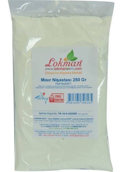 Mısır Nişastası 250 gr Paket