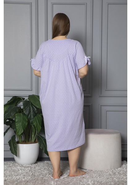 Kısa Kol Pamuklu Penye Büyük Beden Anne Geceliği 136 fırsatları