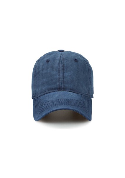 Düz Renk Yıkamalı Unisex Pamuklu Şapka