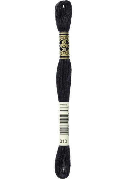 Dmc Muline Specisl 8 Metre Nakış Ipliği (2 Adet): Renk: 310 Siyah