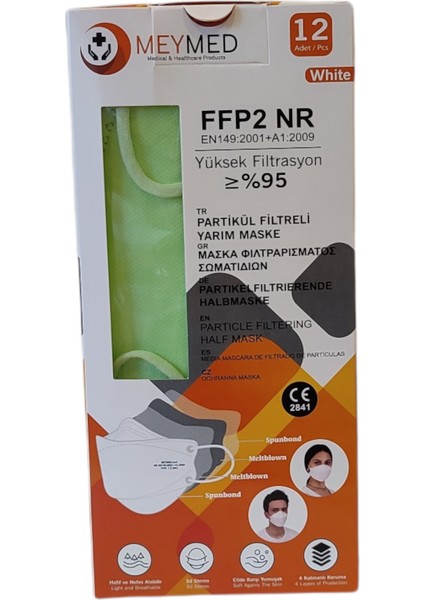 Maske KF94 F.yeşil