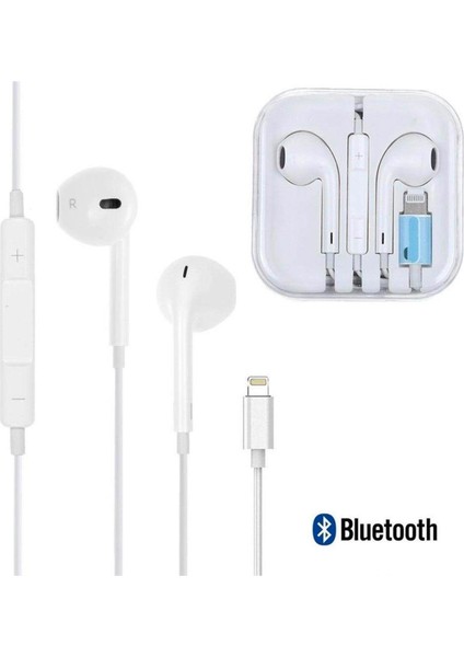 iPhone Lightning Kablolu Mikrofonlu Bluetooth Earpods Kulaklık