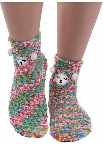 Sahab 48900 Kadın Ayıcık Desenli Peluş Çorap fiyatları