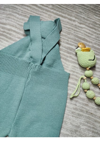 Oyuncak Ayı Detaylı Ayarlanabilir Askılı Triko Salopet indirimleri