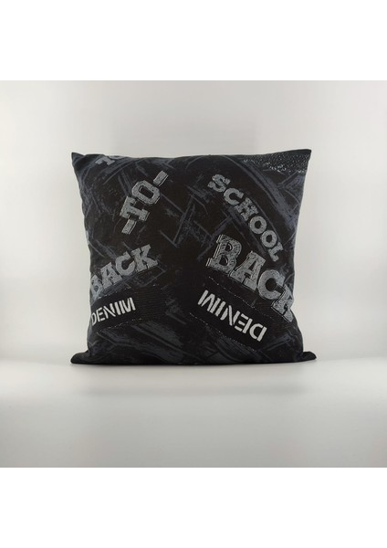 Back To School Baskılı Kırlent Kılıfı