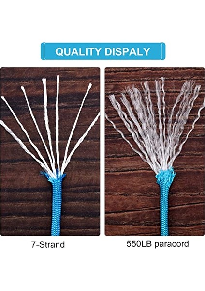Wıllbond 28 Renkler 10 Feet Paracord Kordon 550 Işlevli Paracord Halatlar Paracord Bilezik Halat Yapımı