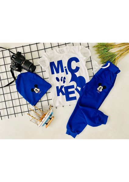Çocuk Mickey Mouse Baskılı 3'lü Eşofman Takımı