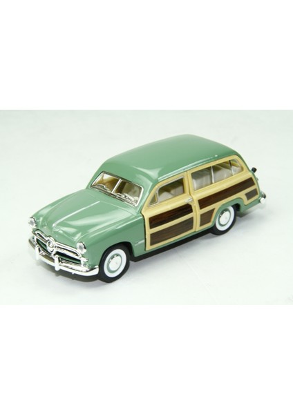 Vardem Die-Cast Çek Bırak Arabalar '49 Ford Woody Wagon Yeşil