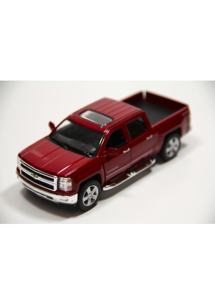 Die-Cast Çek Bırak Arabalar '14 Chevrolet Silverado Kırmızı