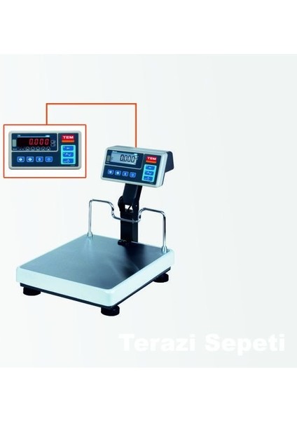 Teb LCD Onaylı 35 x 40 150 kg x 20 / 50 gr Tartım Baskülü