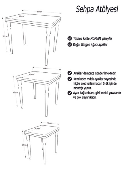 3Lü Lüx Zigon Ceviz