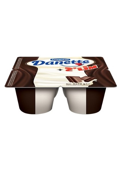 Danette Ikilim Çikolatalı Sütlü Puding (4 x 70 G)