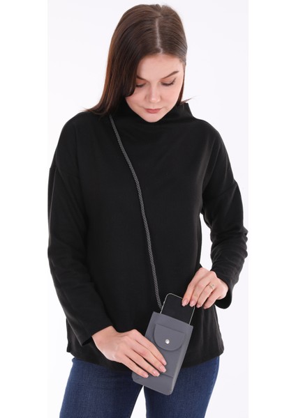Koyu Gri Erkan Içen Design / Omuz Çantası / Cep Telefonluk / Kartlık fiyatları