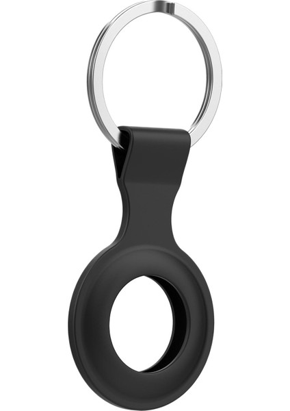 Yumuşak Silikon Koruyucu Kol Anti-Kayıp Apple Airtags Bulucu Izci Için Siyah (Yurt Dışından)
