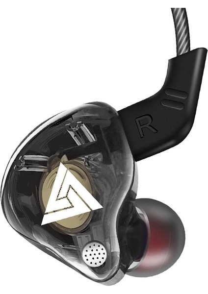 Qkz Ak6 Stereo 3.5mm Spor Çağrı Kulaklık Dizüstü Pc Siyah Için Mikrofon ile Mikrofon (Yurt Dışından)