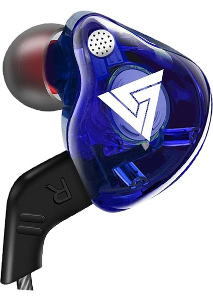 Qkz Ak6 Stereo 3.5mm Spor Çağrı Kulaklık Mic Mikrofon Ile Dizüstü Pc Mavi Için (Yurt Dışından)