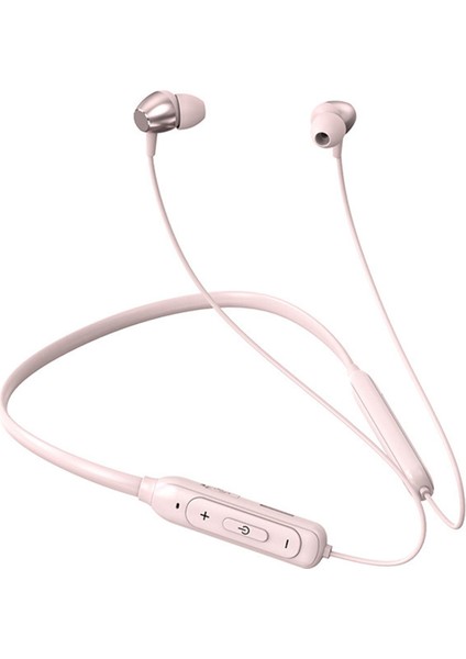 Spor Kulaklık Kablosuz / Mic Ile Bluetooth Desteği Tf Kart Earbuds Pembe (Yurt Dışından)