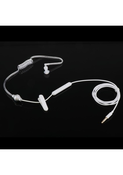 Stereo 3.5mm Hava Tüpü Anti-Radyasyon Kulaklık Kulak Mono Kulaklık Kulaklık -, 120 cm Beyaz (Yurt Dışından) modelleri
