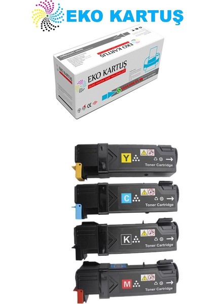 Xerox 6128 (106R01456-57-58-59) Set Muadil Toner