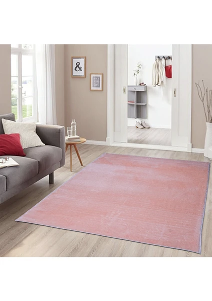 Linos Home Pembe, Peluş, Antibakteriyel, Kaymaz Taban Post Halı