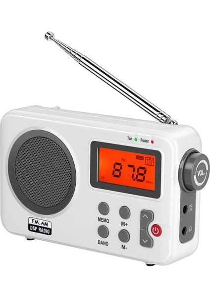 Taşınabilir Radyo Fm LCD Ekran Büyük Hoparlör Hafif Hediye Ev Seyahat Için Hafif (Yurt Dışından)