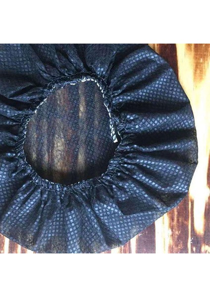 100 Adet / Takım Tek Kullanımlık Kulaklık Kapakları Nonwoven Earmuff Yastık Siyah Kapakları (Yurt Dışından)