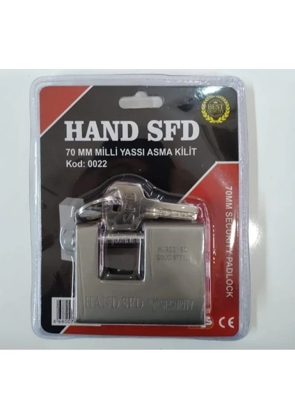 Hand Sfd Çelik 70 mm Yatay Kilit