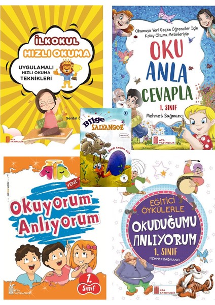 1. Sınıf Hızlı Okuma + Oku Anla Cevapla + Okuyorum Anlıyorum + Okuduğumu Anlıyorum